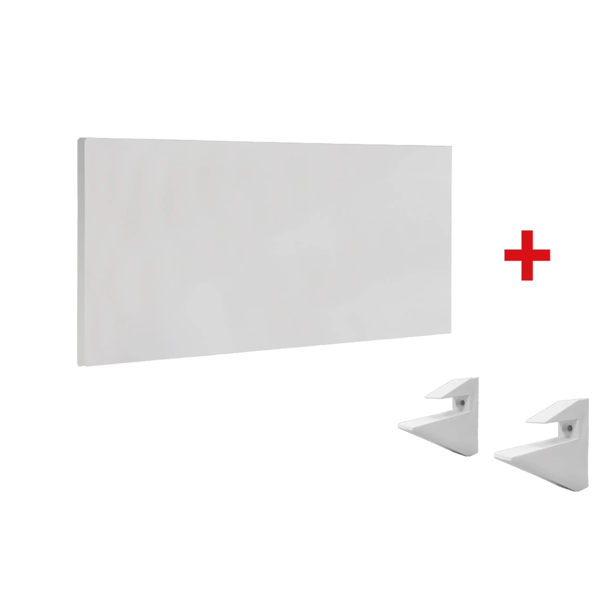 Repisa  +  Soporte  60cm × 30cm  MDP  BLANCO - KIT