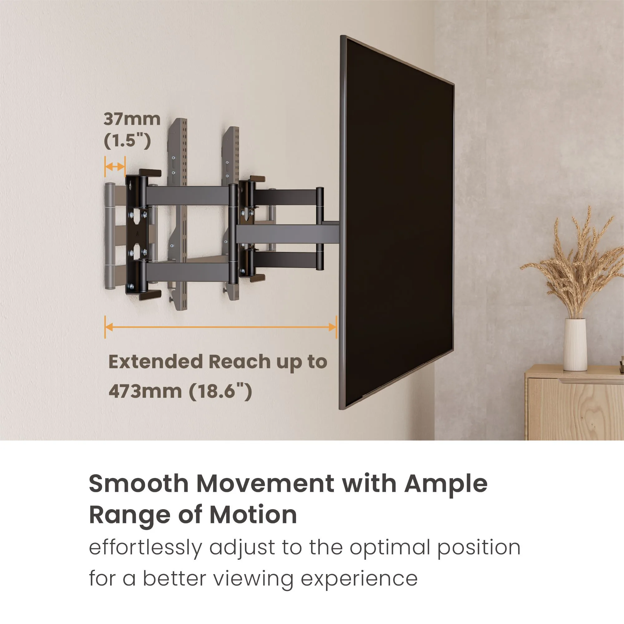 Soporte de TV  INFINITY3  MultiEspacios Heavy Duty - 55" a 90" 80kg  Brasforma
