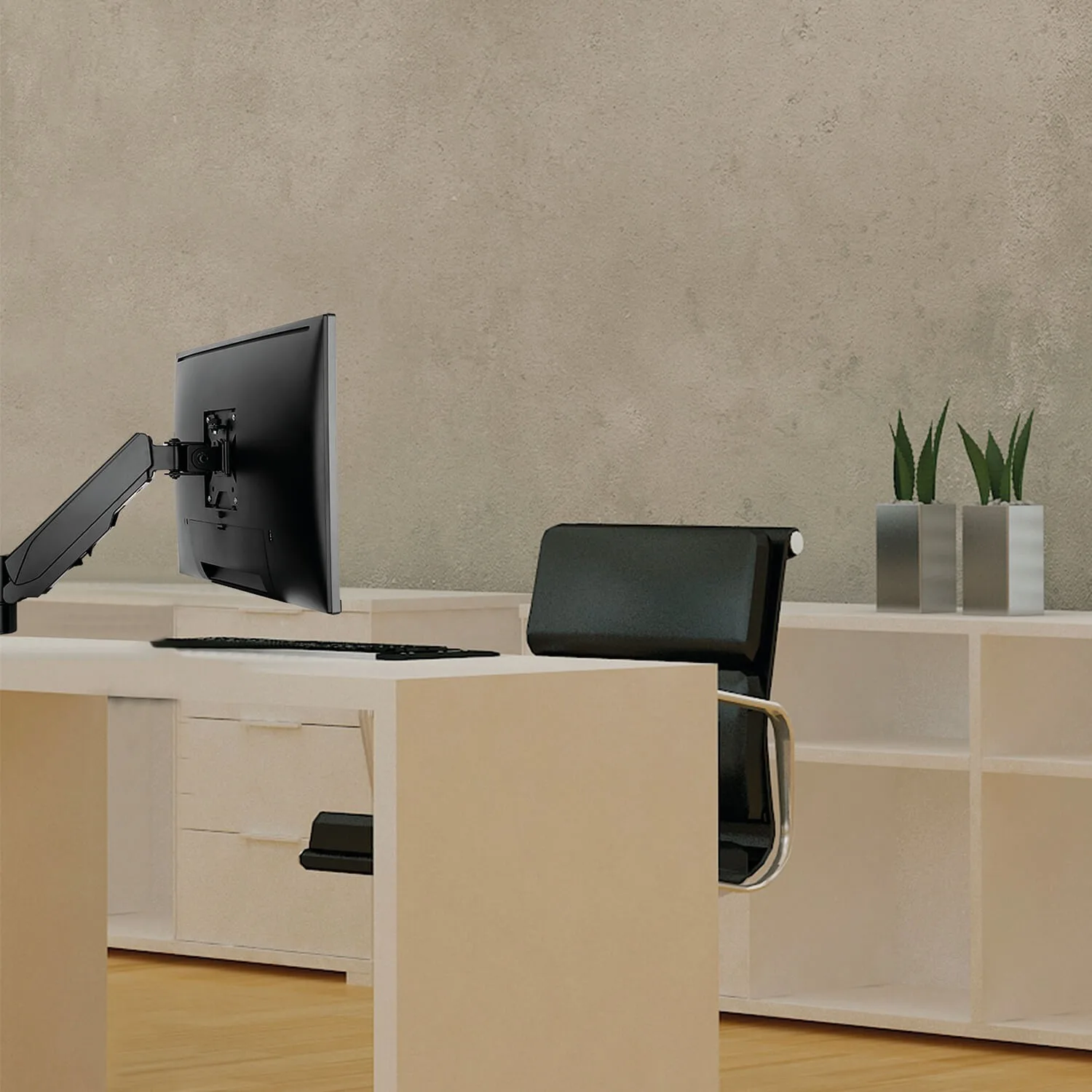 Soporte  Monitor - Gas - ideal Paneles - Tabique  -17 "y 27"