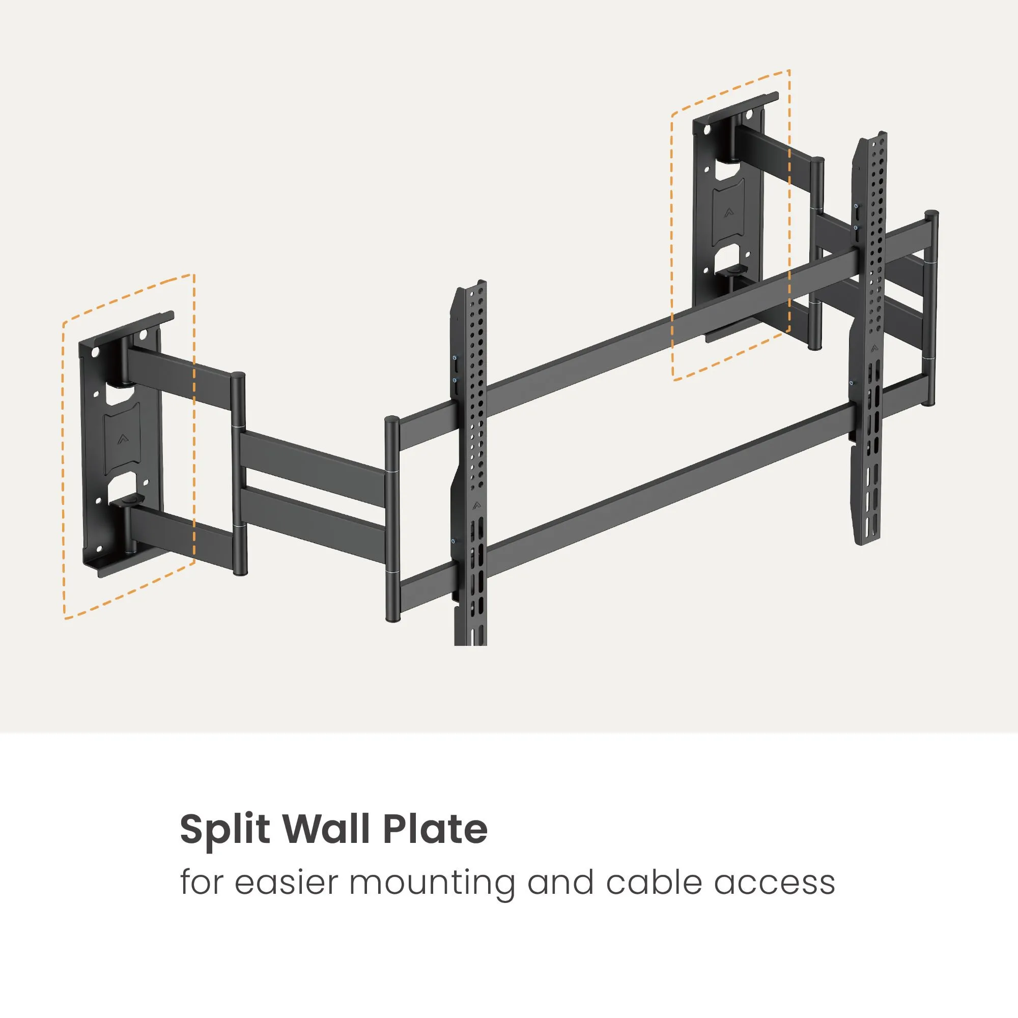 Soporte de TV  INFINITY1 MultiEspacios para Carga Pesada  75" a 120"  125kg  BRASFORMA
