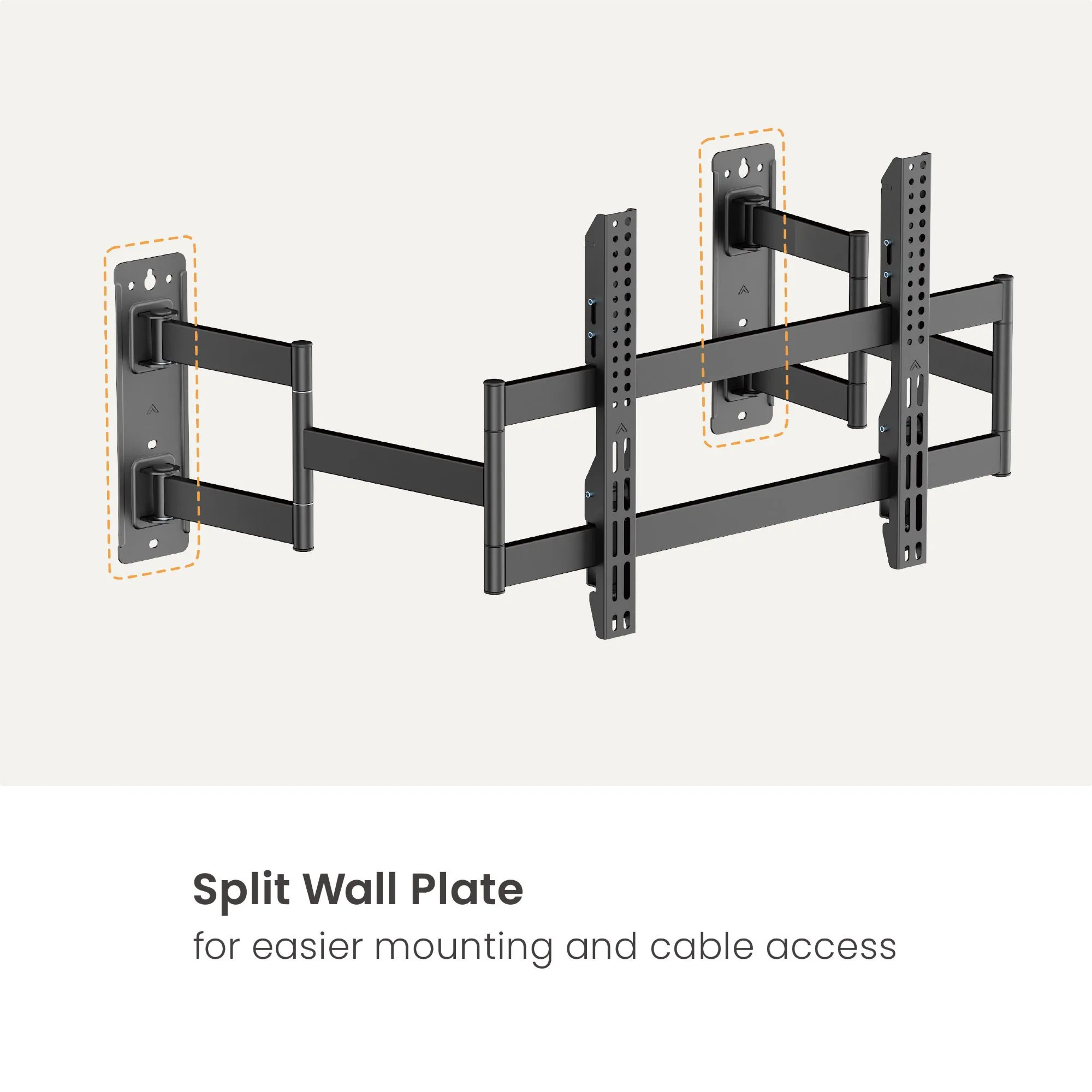 Soporte de TV INFINITY4  para MultiEspacios Heavy duty - 55" a 90" 80kg Brasforma