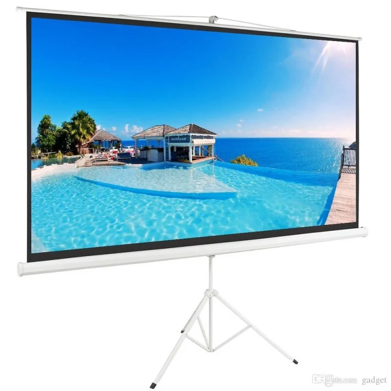 Telon  para Proyector 112" -  CINEMA - 200x200cm con TRIPODE