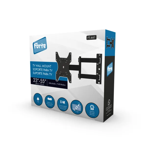 Soporte  para TV con Brazo Articulado de 39cm  23" a 55"- FT441 Forte by Brasforma