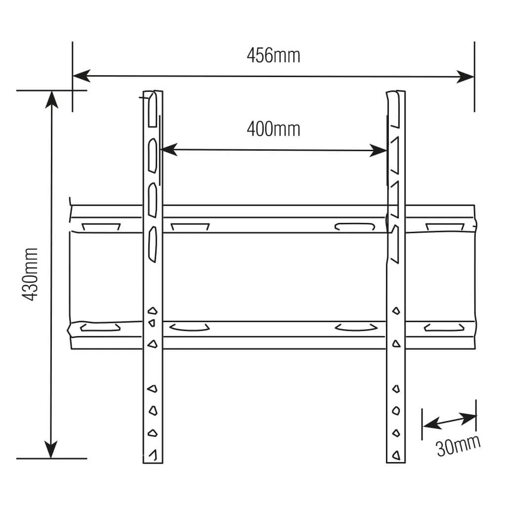 Soporte TV Fijo Ultra Delgado 32" a 55"  SBRP404  Brasforma