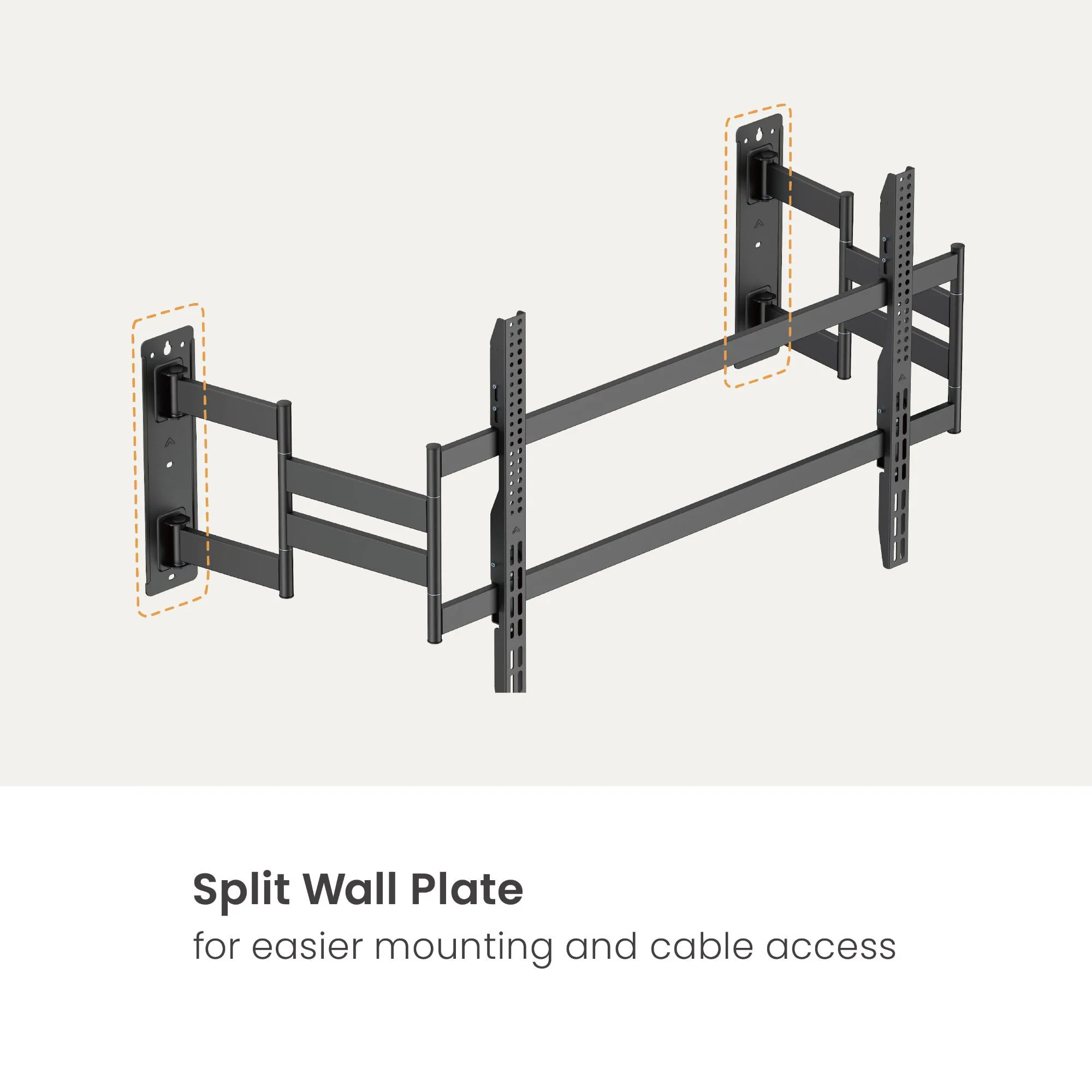Soporte de TV INFINITY2  MultiEspacios para Carga Pesada 75" a 120" 125kg  BRASFORMA