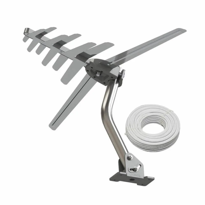 Antena HD 8dbi  4en1 HD - FM + mastil + 16mts de cable - SHD-8100K BRASFORMA
