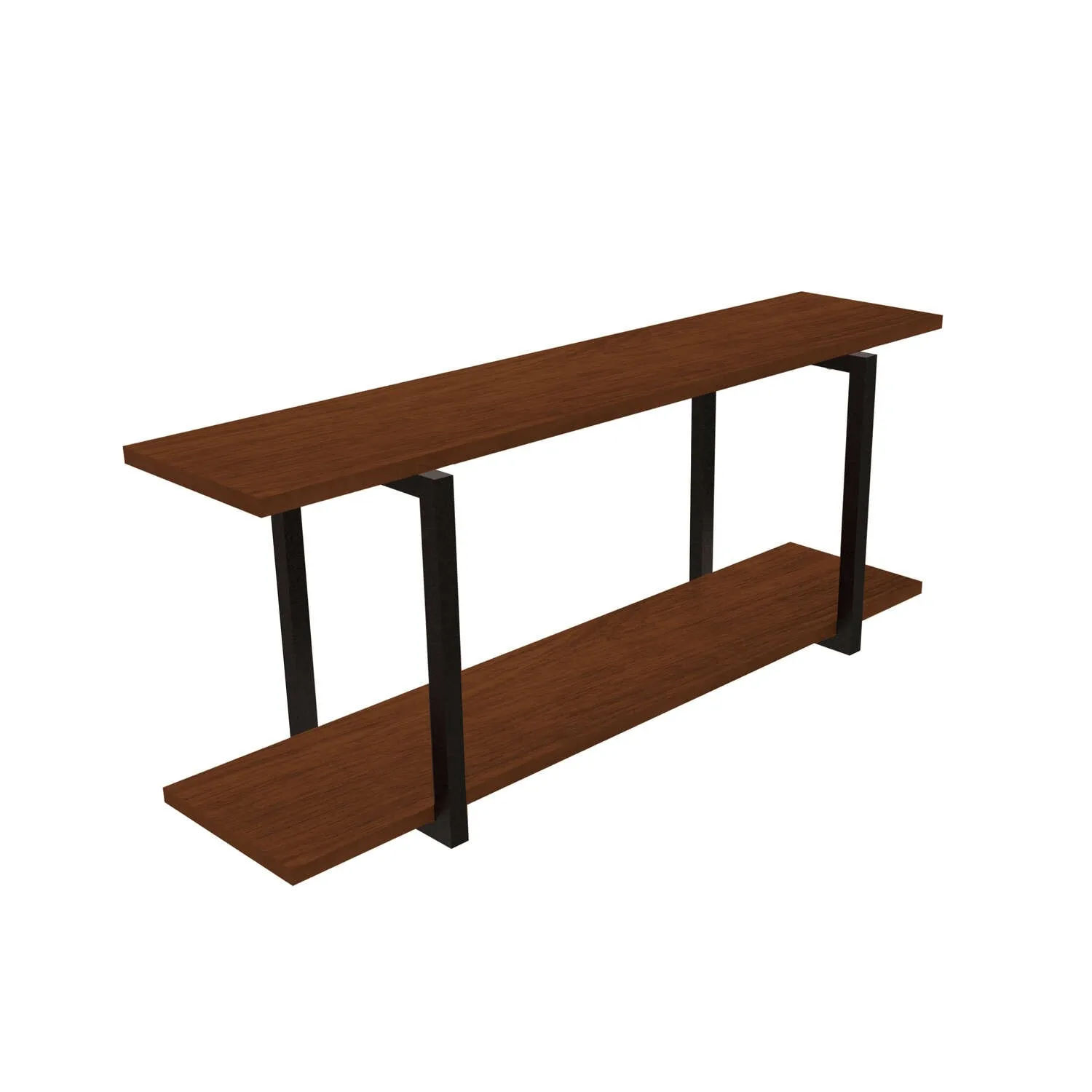 Estante Industrial 2 Repisas 90x20 cm Cafe