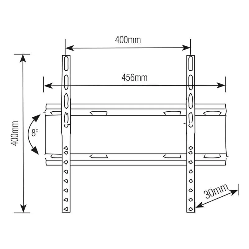 Soporte TV - 32" a 55" - Inclinable - ULTRA SLIM - SBRP415