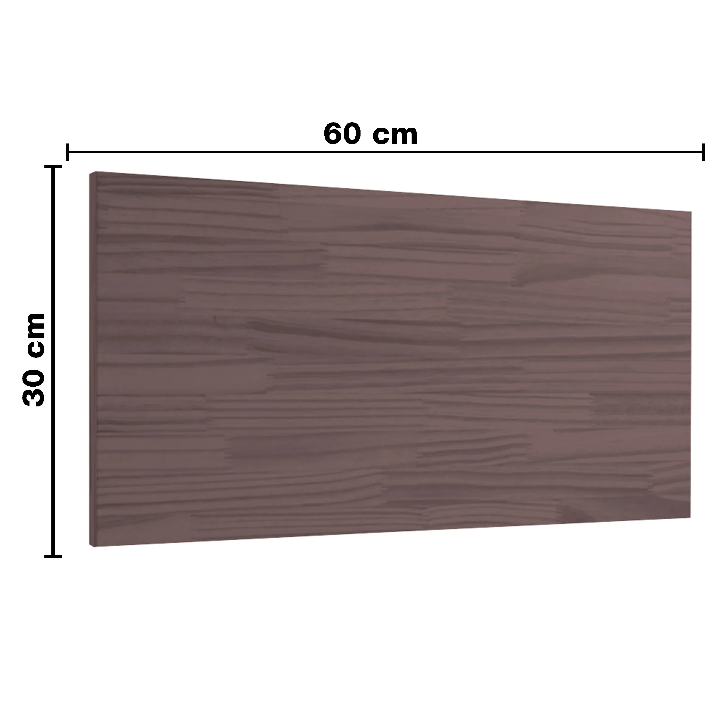 KIT 3 REPISAS FlOTANTES  + SOPORTES 60X30 CAFE BRASFORMA