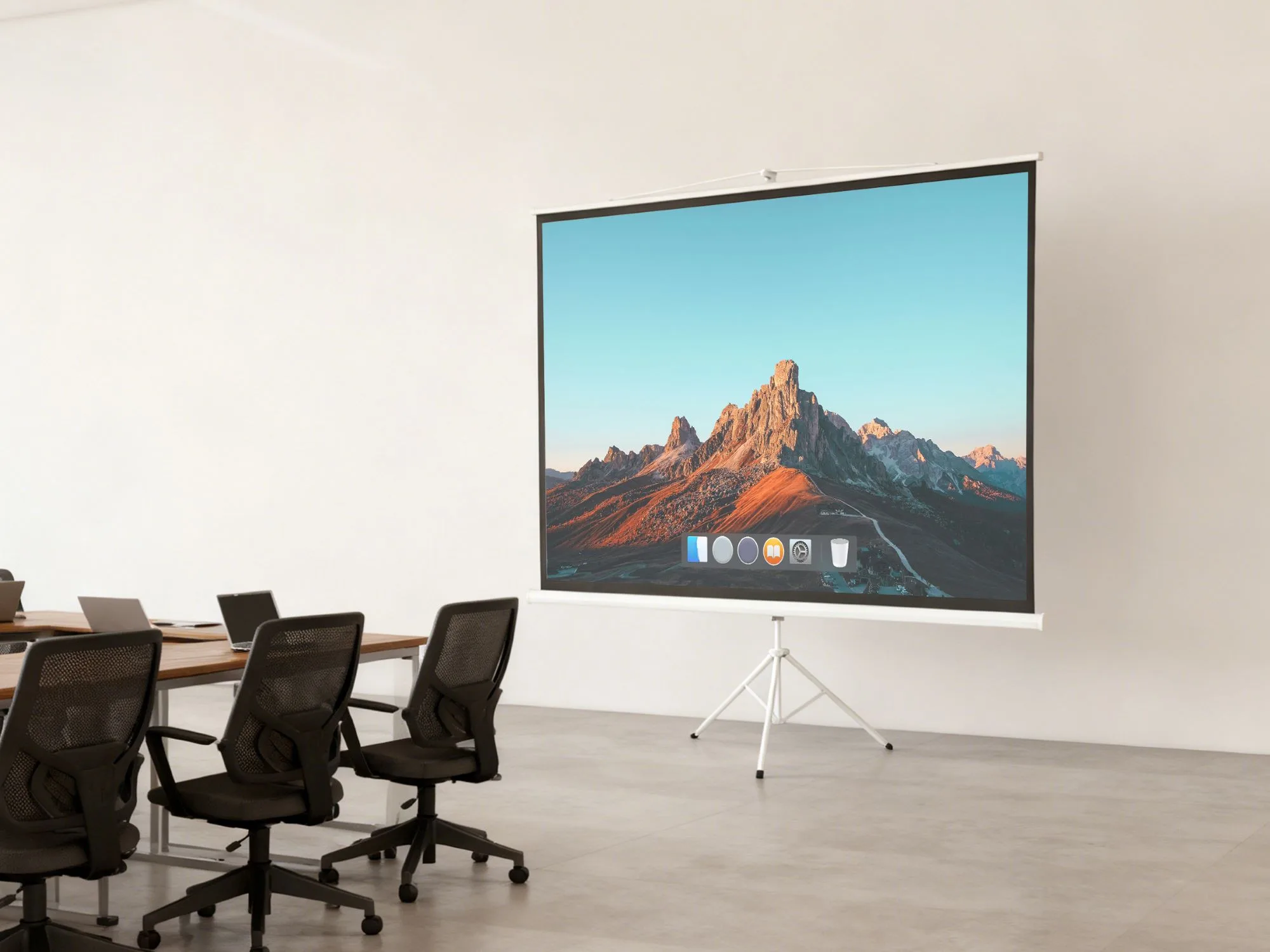 Pantalla para proyector  - Con Trípode 100"  4:3 SBRTP100 Brasforma