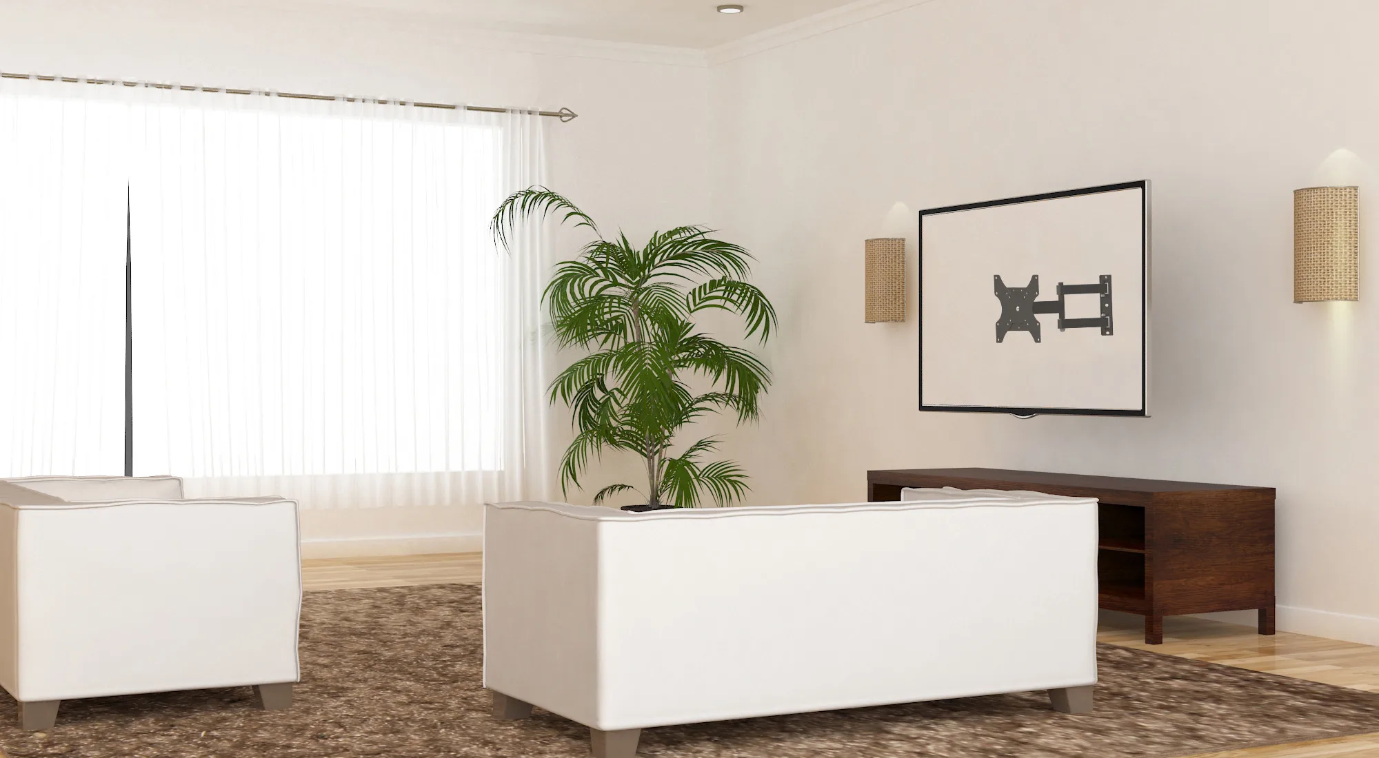 Soporte  para TV con Brazo Articulado de 39cm  23" a 55"- FT441 Forte by Brasforma