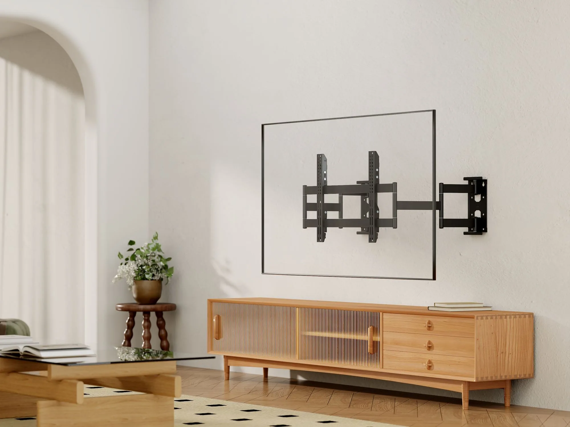Soporte de TV  INFINITY3  MultiEspacios Heavy Duty - 55" a 90" 80kg  Brasforma