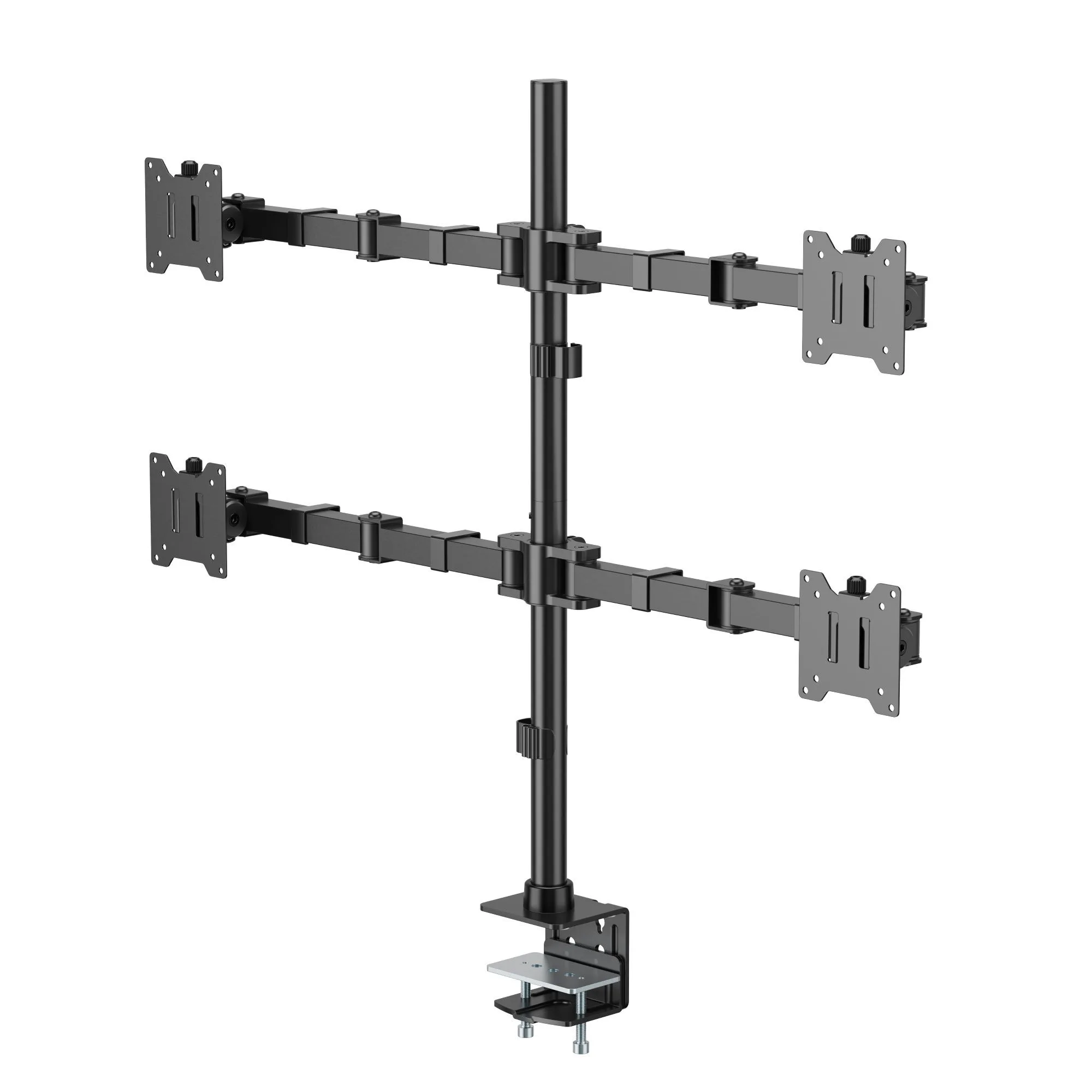 Soporte para 4 Monitores  de Alta Carga  17" a 35"  60kg  SBRM741 - Brasforma