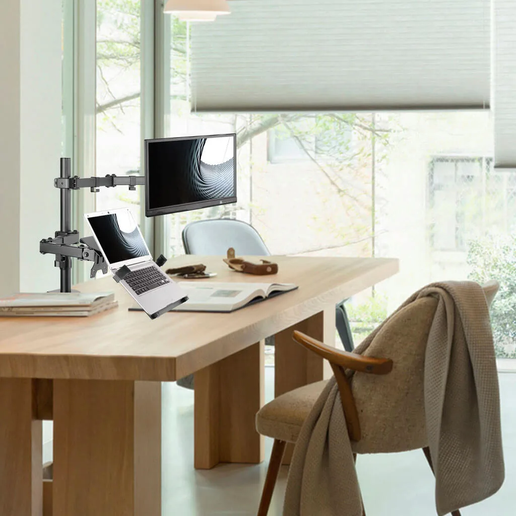 Soporte para monitor y Notebook de 13" a 27"  Brasforma SBRM 715