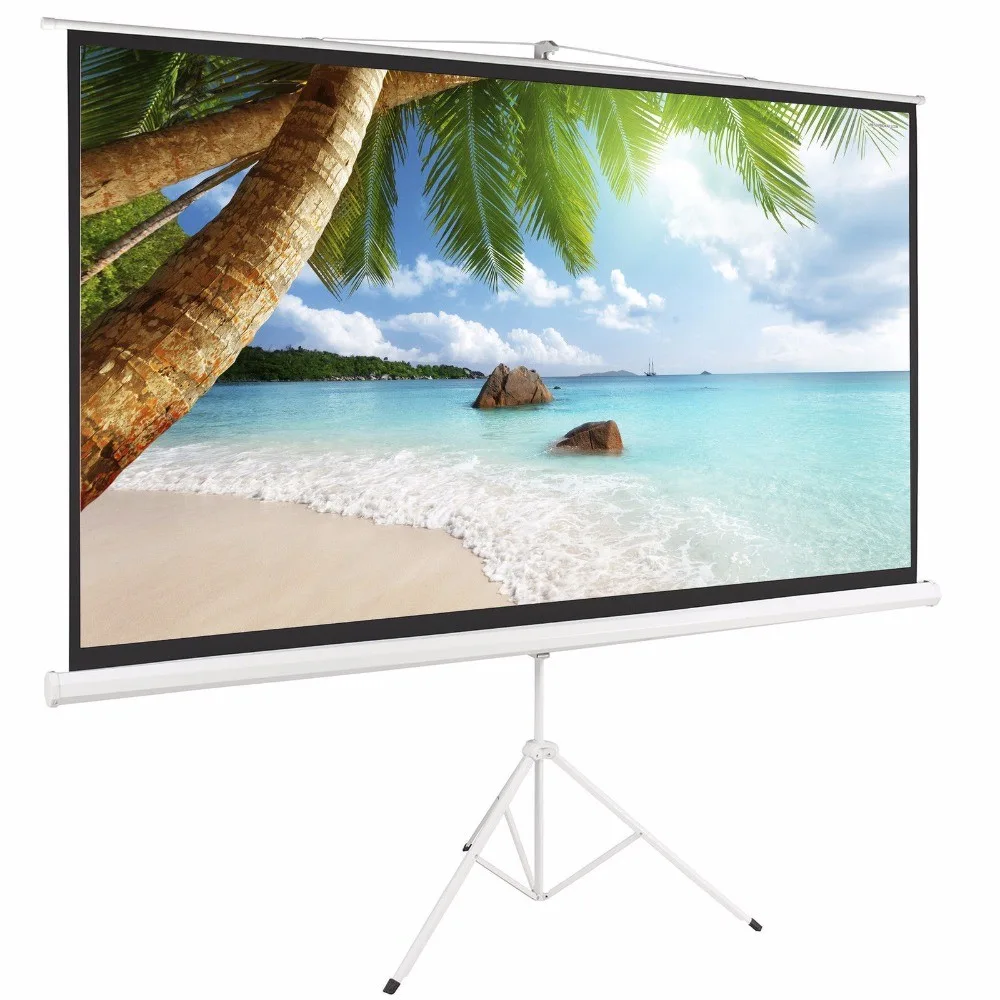 PANTALLA  PROYECTOR CON TRIPODE  2MT X 1,5 MTS