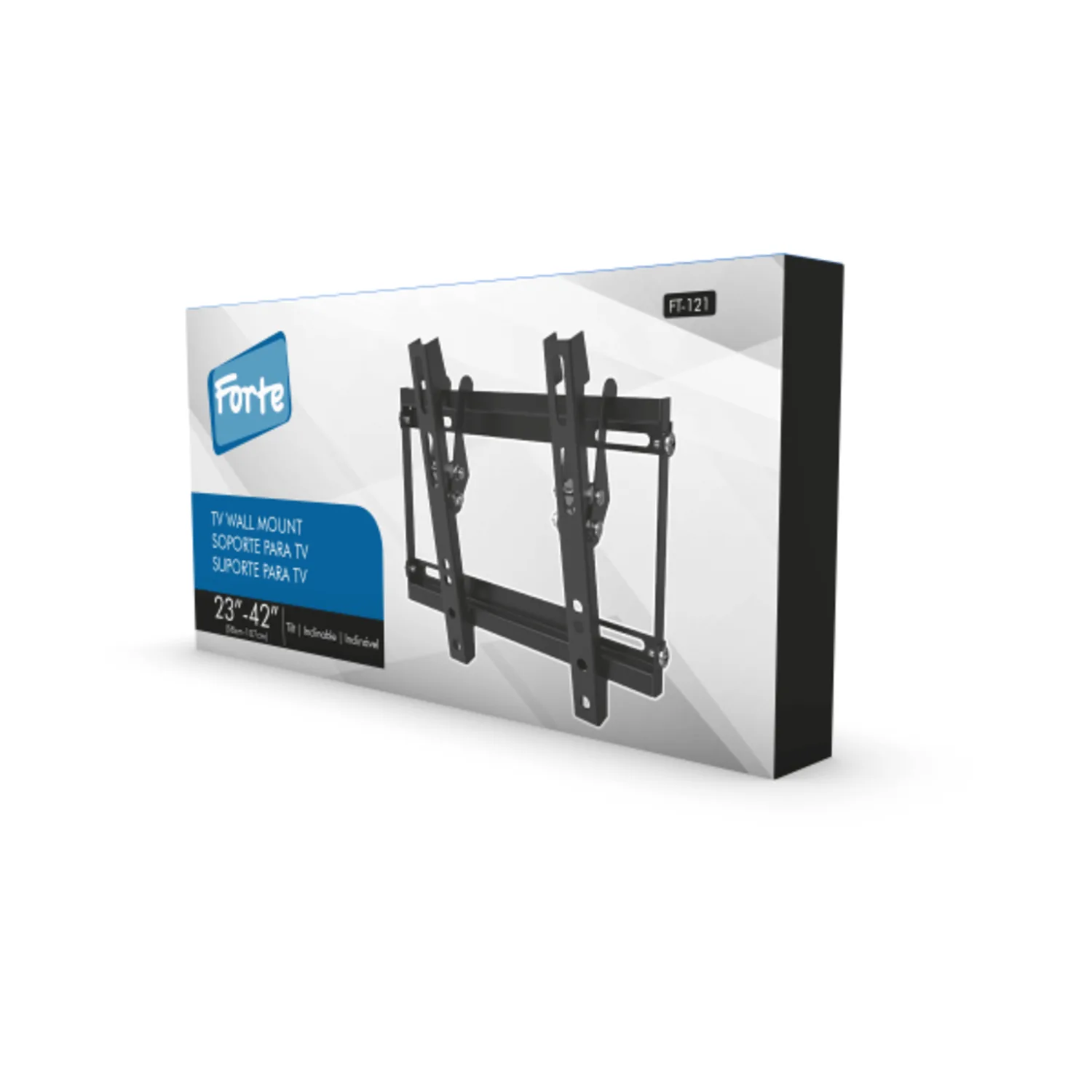 Soporte para TV  Inclinable Ultra Delgado - 23" a 42" FT121 Forte By Brasforma