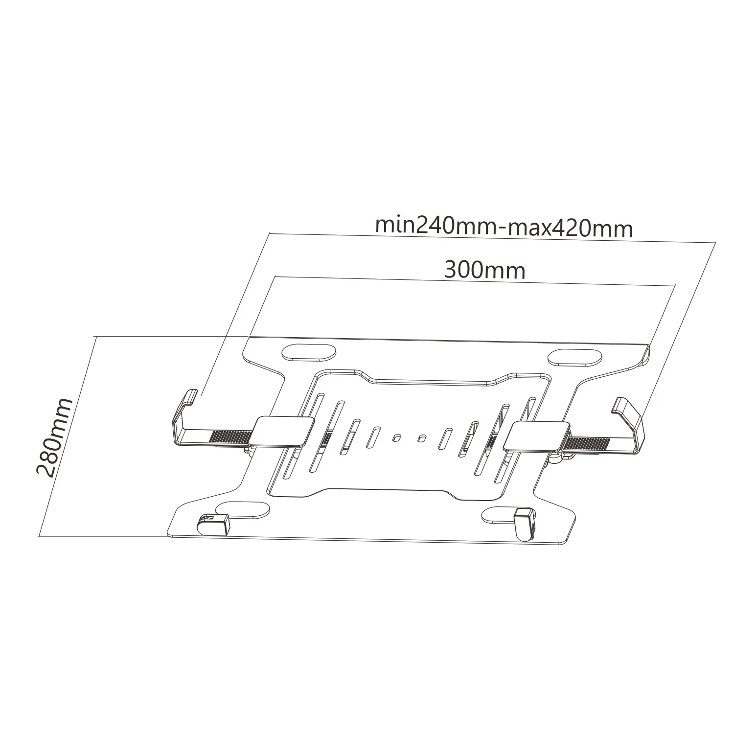 Soporte para  Notebook - Laptops  -  VESA 75x75 - 100x100