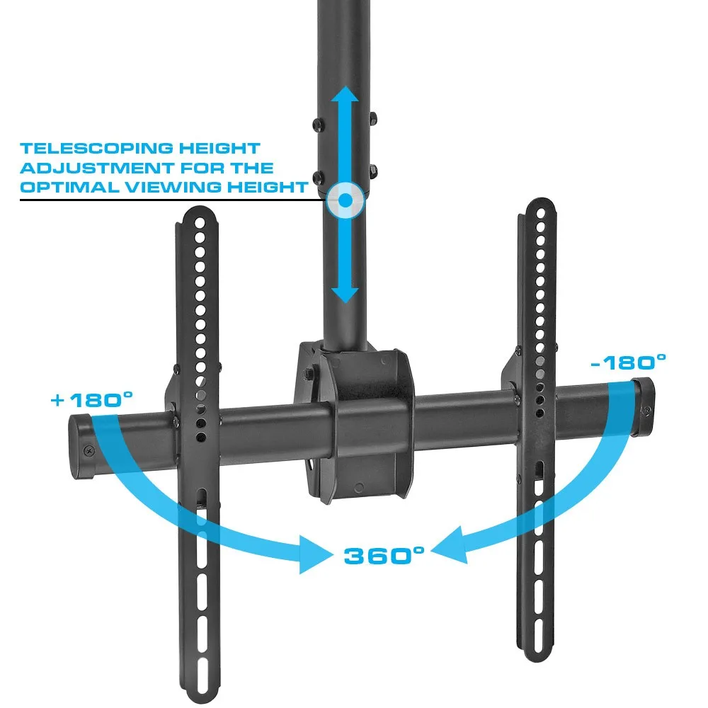 SOPORTE TV-TELESCOPICO FULL- 37 A 70 PULGADAS