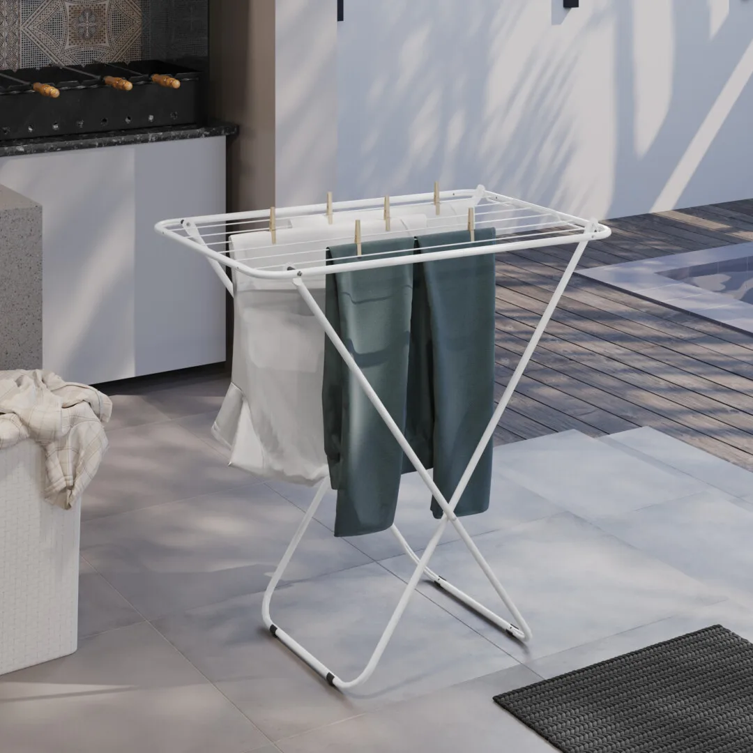 Tendedero De Piso Deck 90cm X 56cm 10kg -  Brasforma