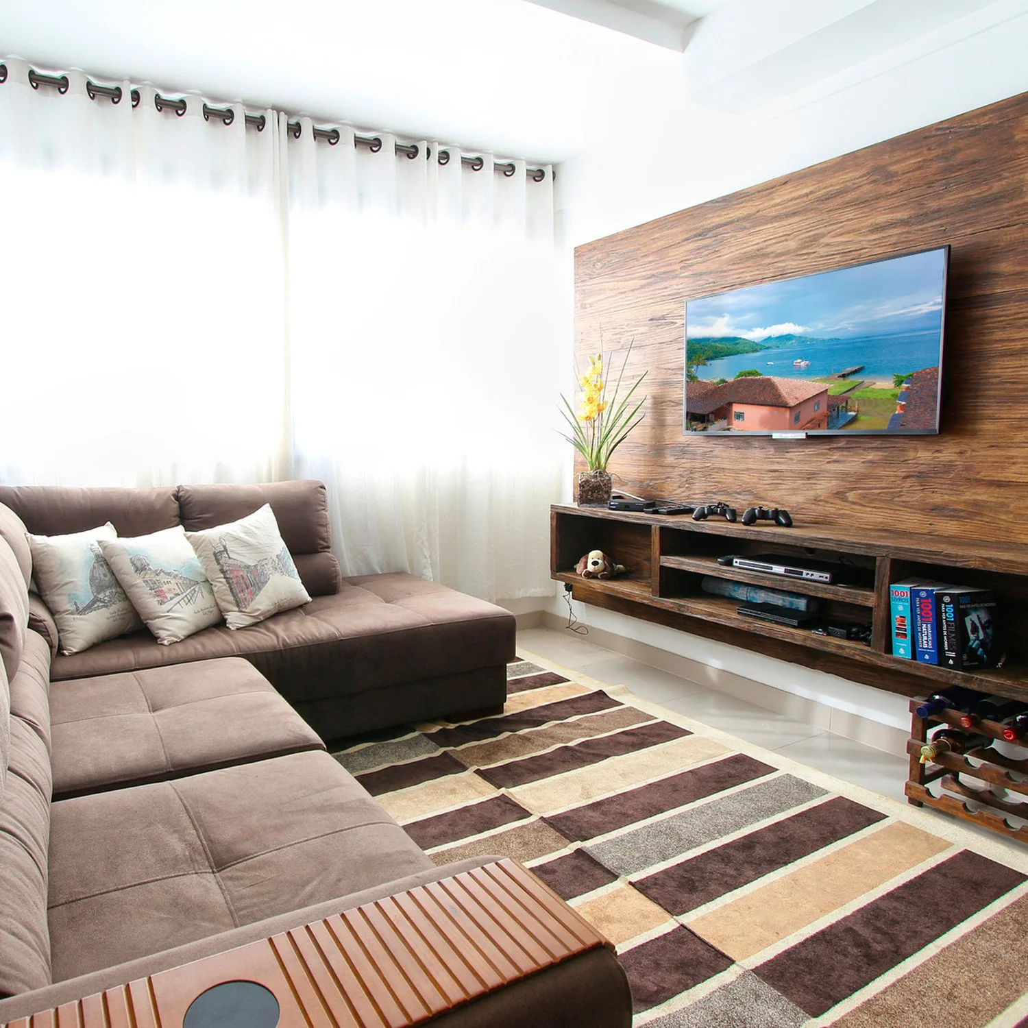 Soporte Fijo  TV  10” a 55” -  Vesa hasta 400x400mm  Sbrp100 Brasforma