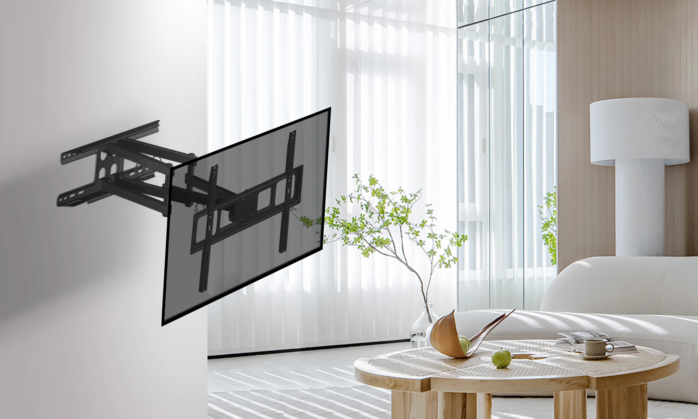 Soporte TV Brazo articulado de 46cm - 37" a 70"  40 kg