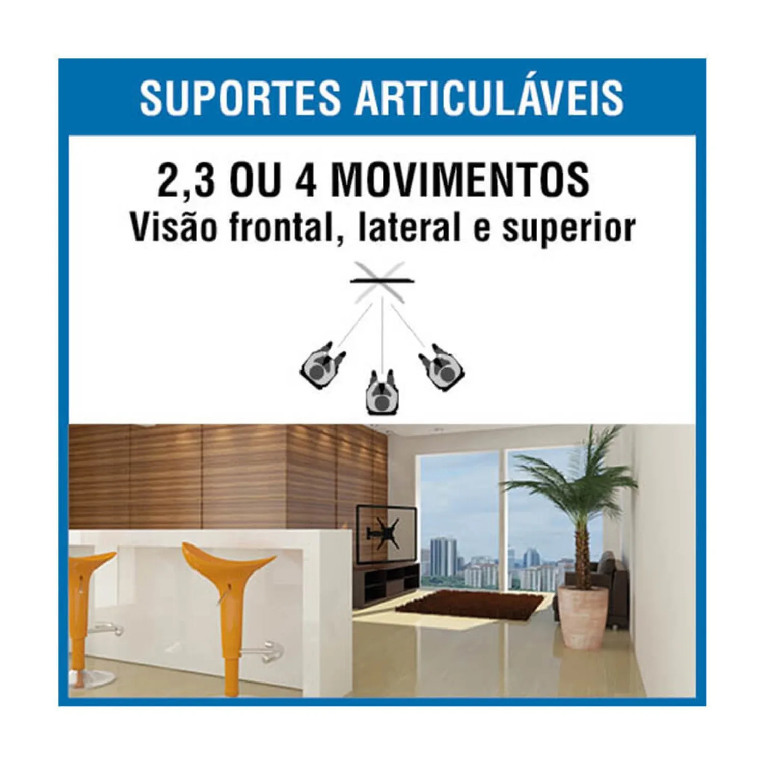 SOPORTE ARTICULADO PARA TV/LED/LCD - SBRP140B