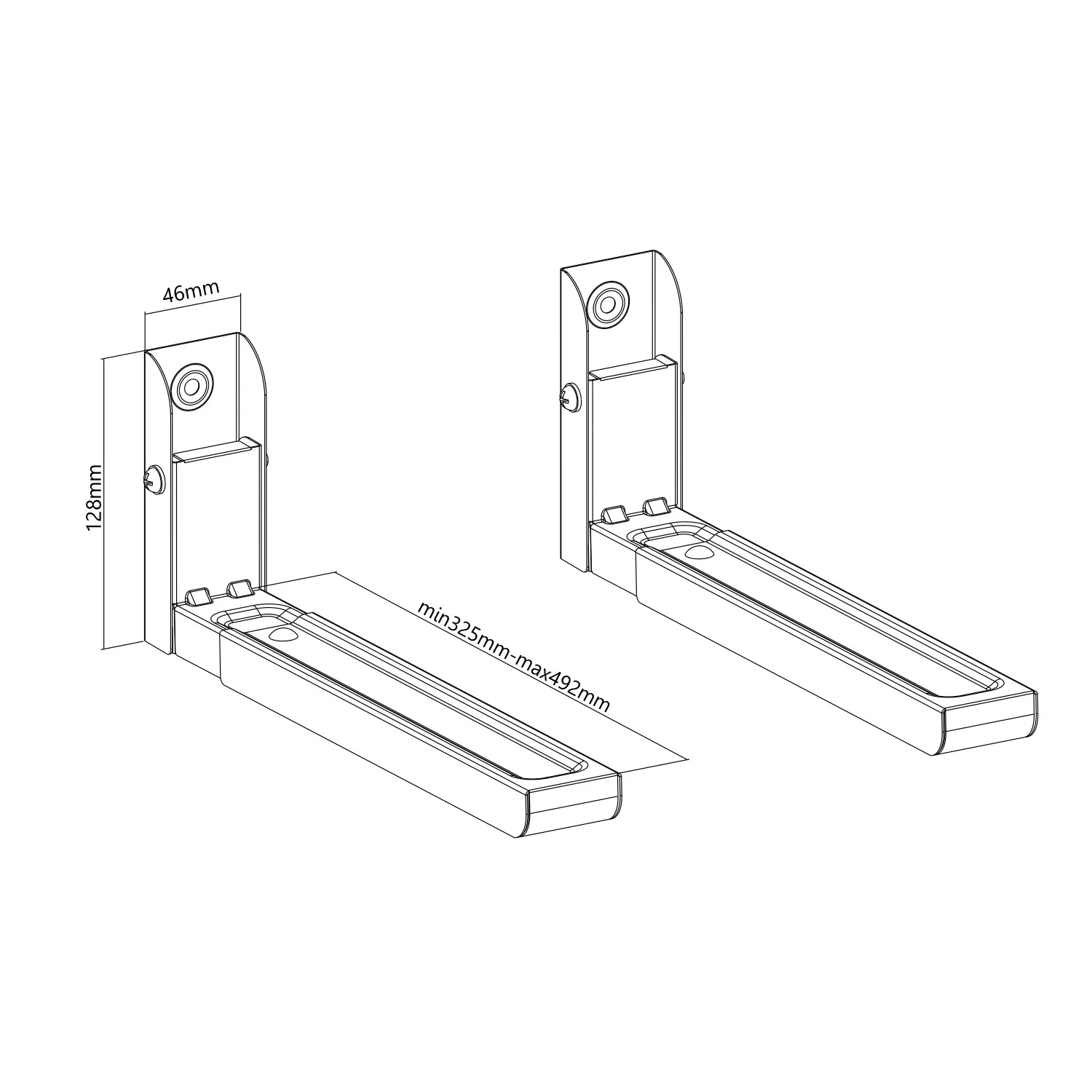 Soporte Hornos - Microondas  XL - 49cm Profundidad! 30Kg