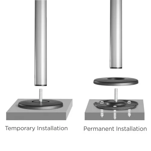 Soporte para TV de PISO a TECHO  Tipo Pole  37" a 70" 30kg  360° SBRP46T  Brasforma
