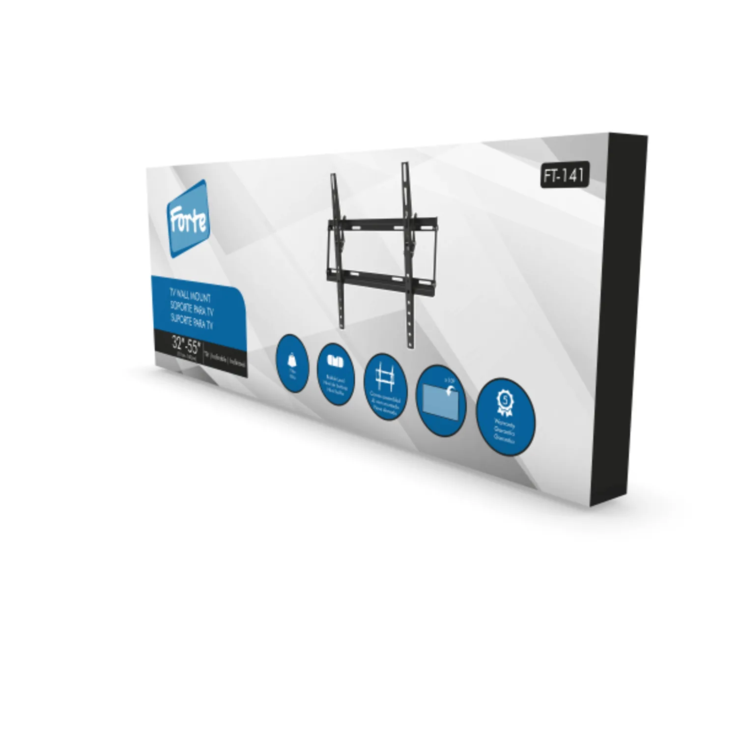 Soporte para TV Inclinable - Ultra delgado - 32" a 55"  FT-141 Forte By Brasforma
