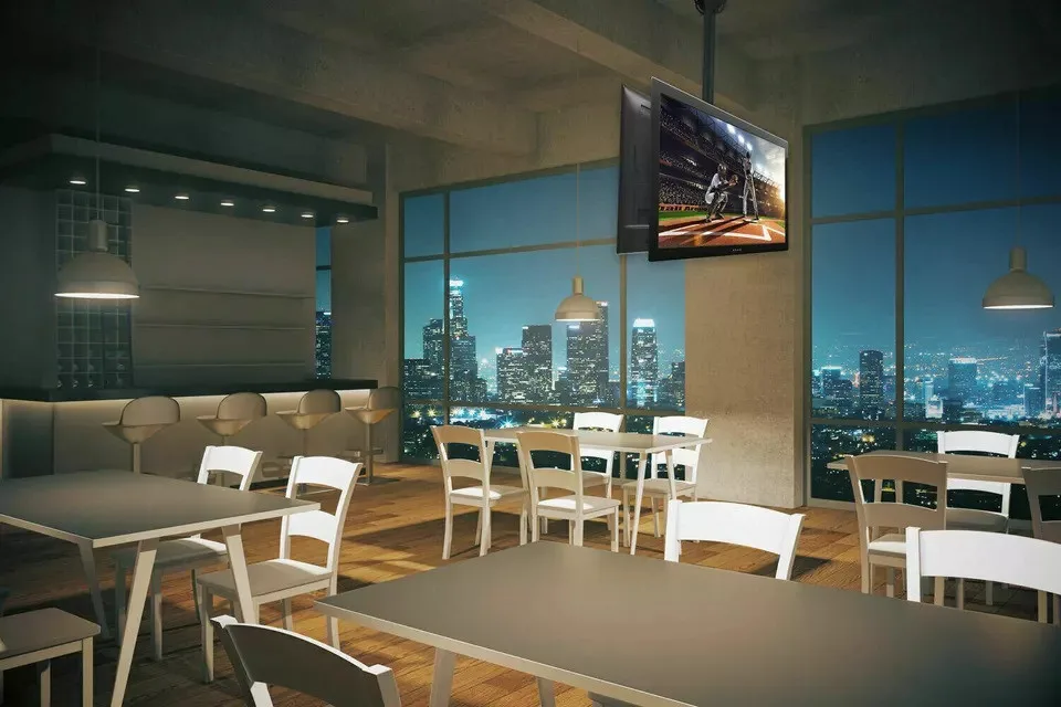 Soporte  para 2 Tvs de Techo con Carga Pesada 32" a 90"  160kg  SKCM08 Brasforma