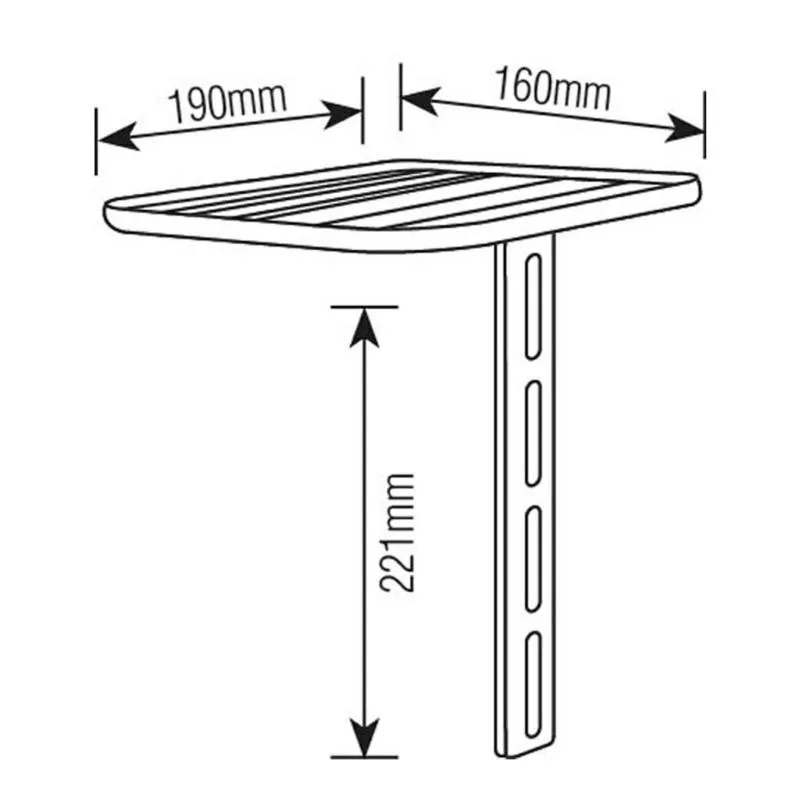 Soporte para Deco - Router a la Pared o TV - 3 kilos  ADVD178  Brasforma