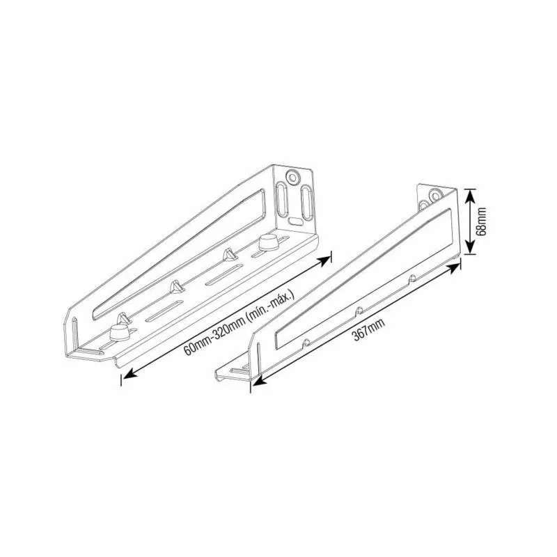 SOPORTE MICROONDA UNIVERSAL CARGA MÁXIMA 30 KILOS
