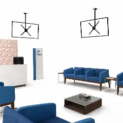 SOPORTE  TV PARA TECHOS BAJOS 10" a 60"  Inclinable SBRP1050