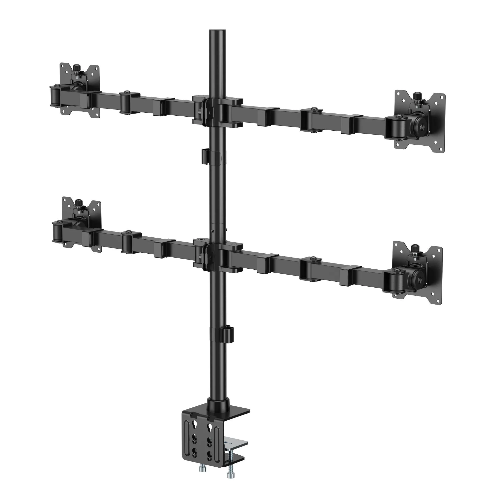 Soporte para 4 Monitores  de Alta Carga  17" a 35"  60kg  SBRM741 - Brasforma