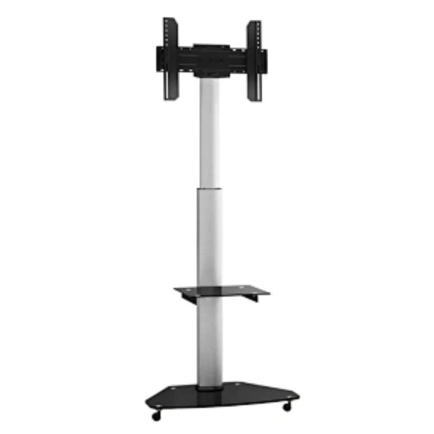 Pedestal de TV 37" a 70"  360° 40Kg   Aluminio/Vidrio  SKCR06001 Brasforma