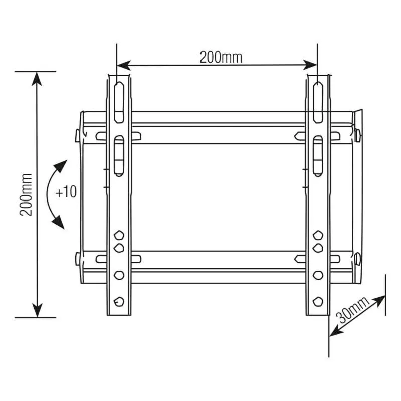 Soporte TV Inclinable Ultra Delgado -  23" a 42"  SBRP215  Brasforma