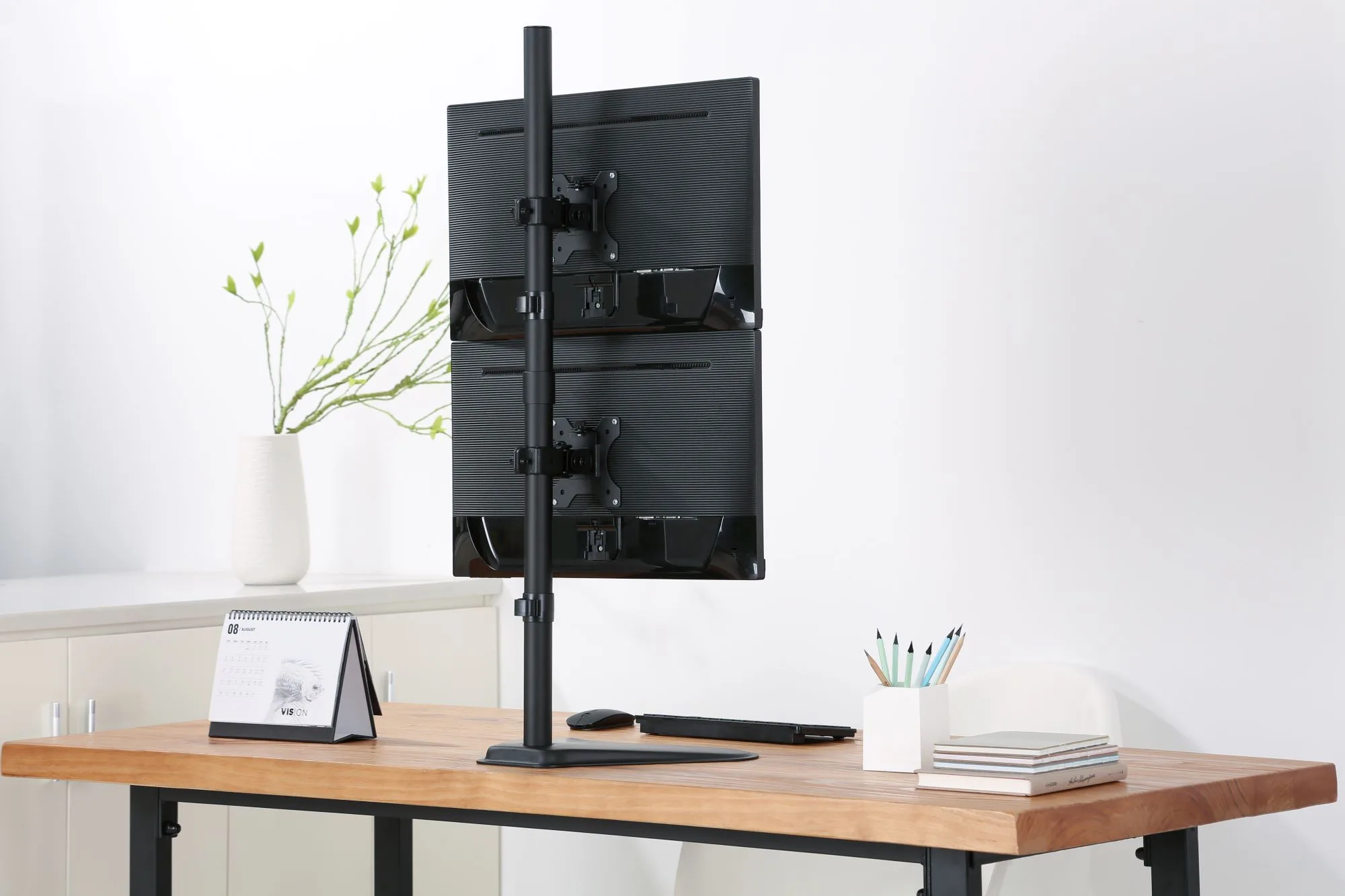 Soporte con Base Vertical para 2 Monitores  13" ~ 32"  16kg  sbrm722  Brasforma