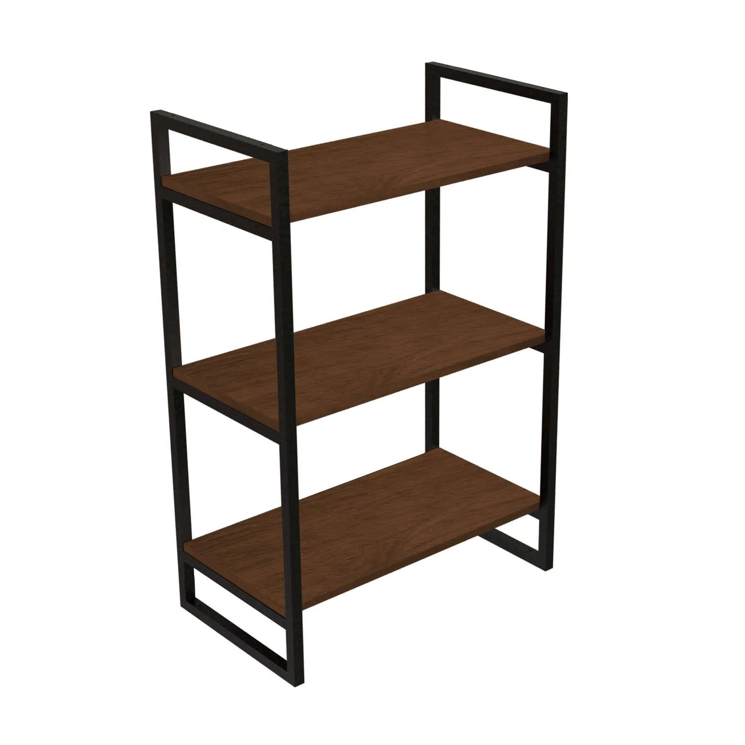 ESTANTE INDUSTRIAL 3 REPISAS 60cm x 30cm CAFE
