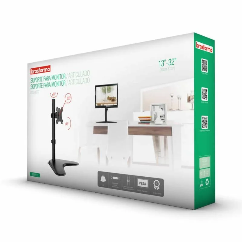 porte Articulado para Monitor LED e LCD de 13″ a 27” – Brasforma SBRM 710