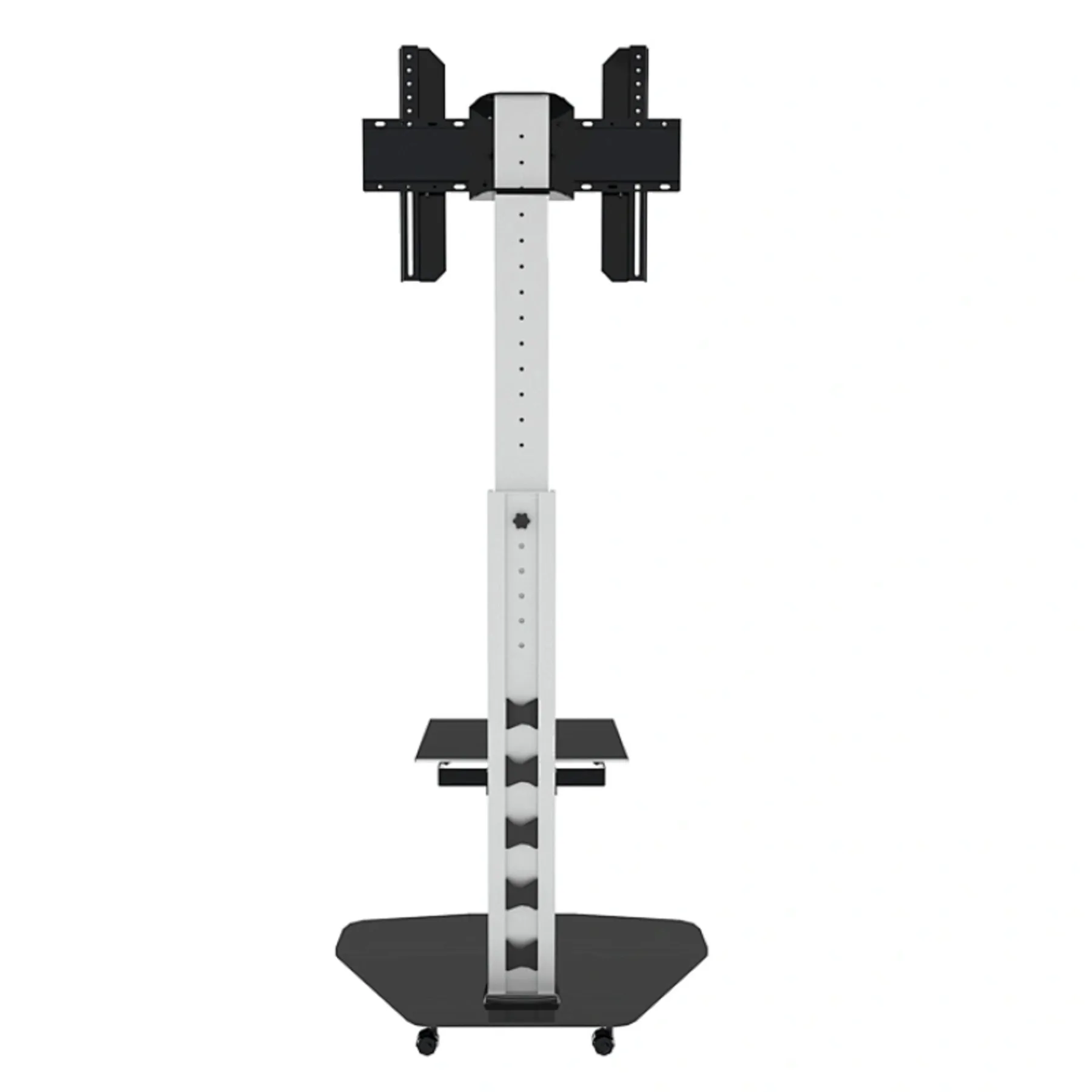 Pedestal de TV 37" a 70"  360° 40Kg   Aluminio/Vidrio  SKCR06001 Brasforma