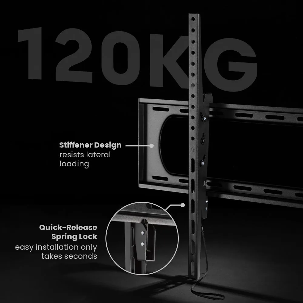 Soporte para TV Grande de Alta Carga INCLINABLE  60" a 120" 120kg  SBRP73-69T  Brasforma