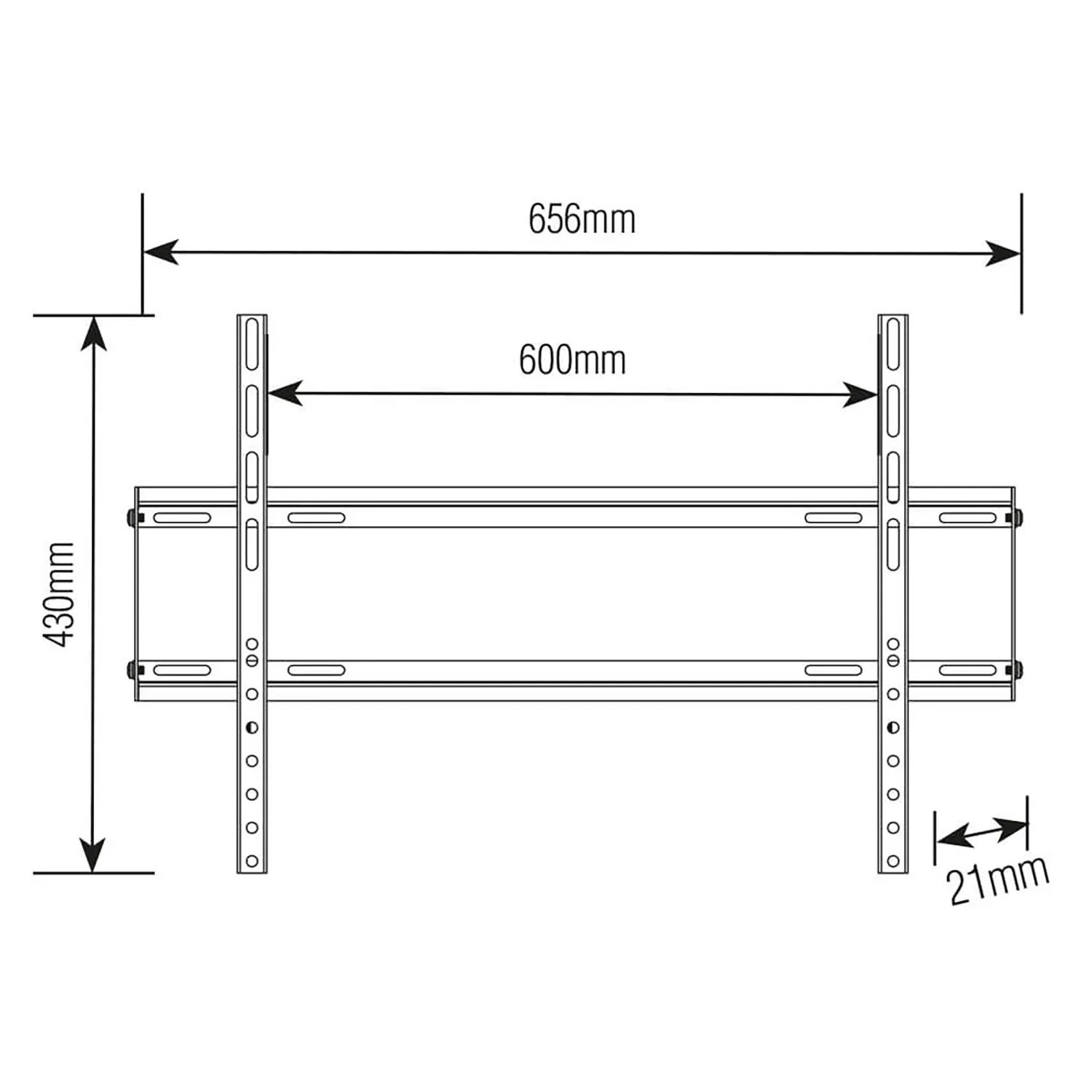 Soporte TV Fijo Ultra Slim  37" a 70"   FRAME - CUADRO