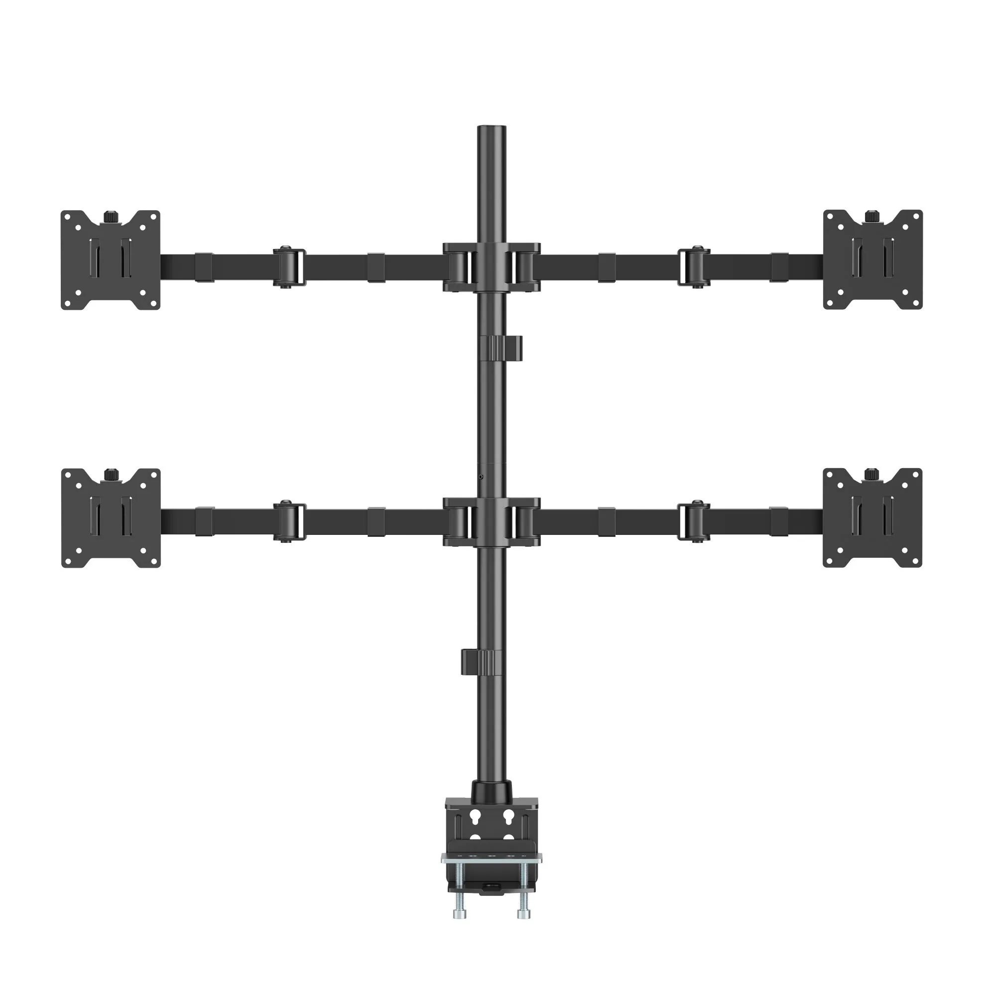 Soporte para 4 Monitores  de Alta Carga  17" a 35"  60kg  SBRM741 - Brasforma