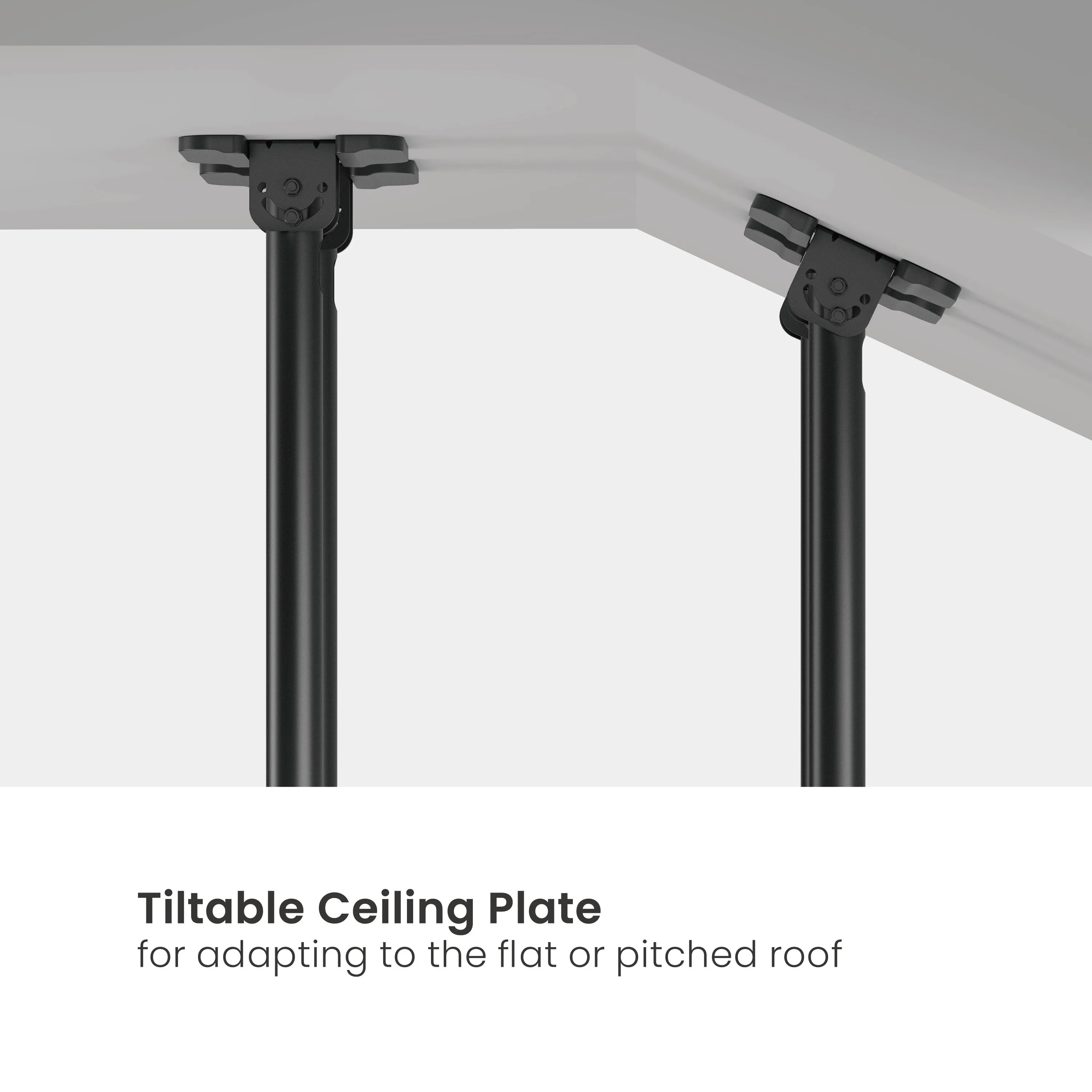 Soporte para TV Grande con carga pesada de Techo con doble Tubo  60"~120" 120kg Brasforma SBRP15610XL