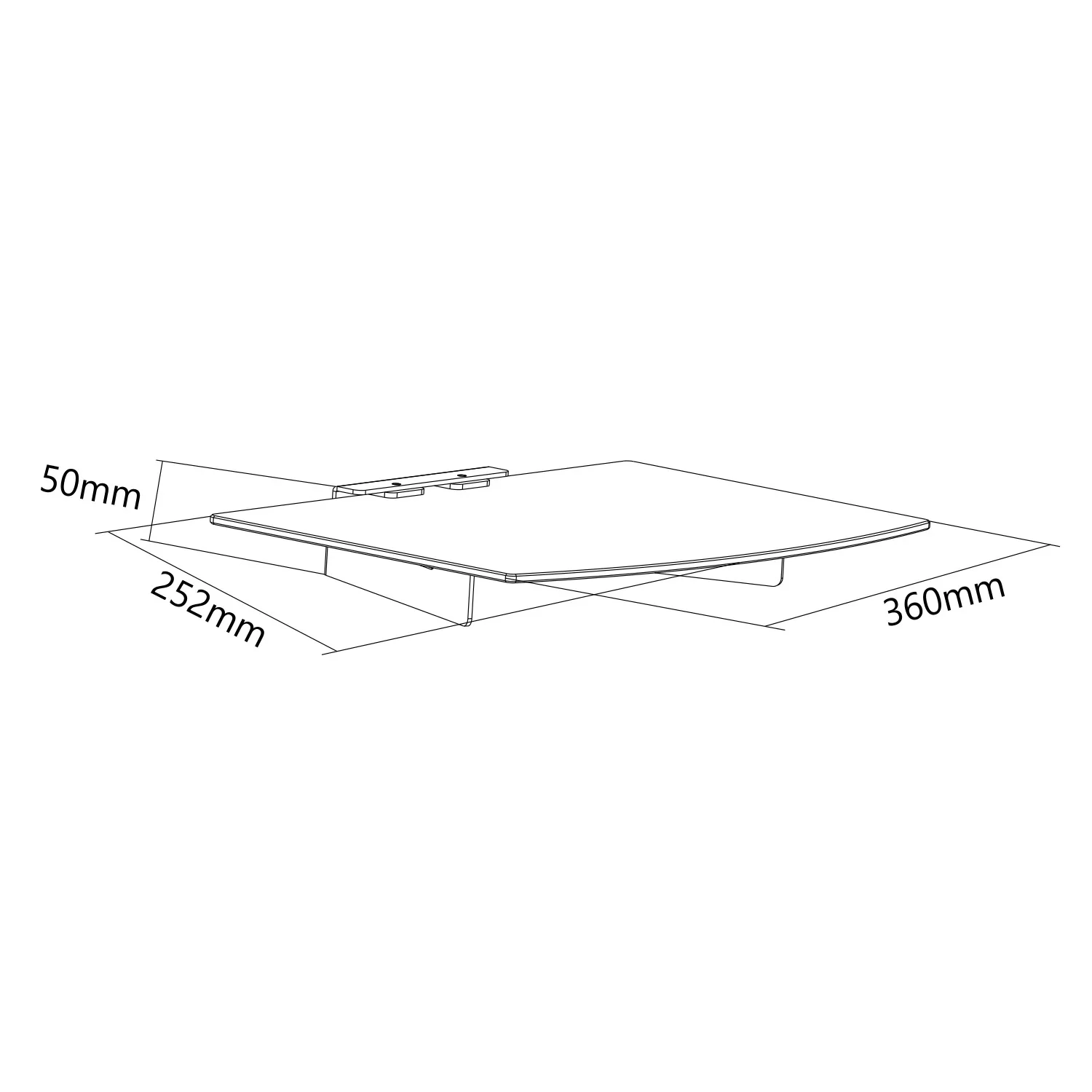 Soporte Deco-Juegos - Acero/Vidrio -10kg Pared-Tabique