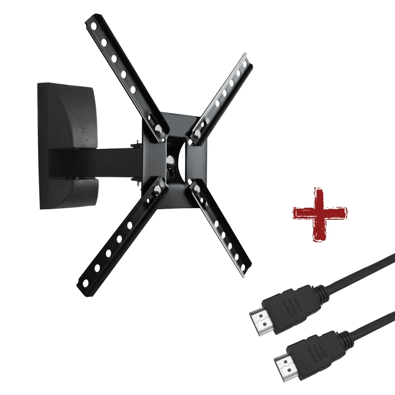 COMBO!! Soporte TV con Brazo 10" a 55" + Cable HDMI 1mts