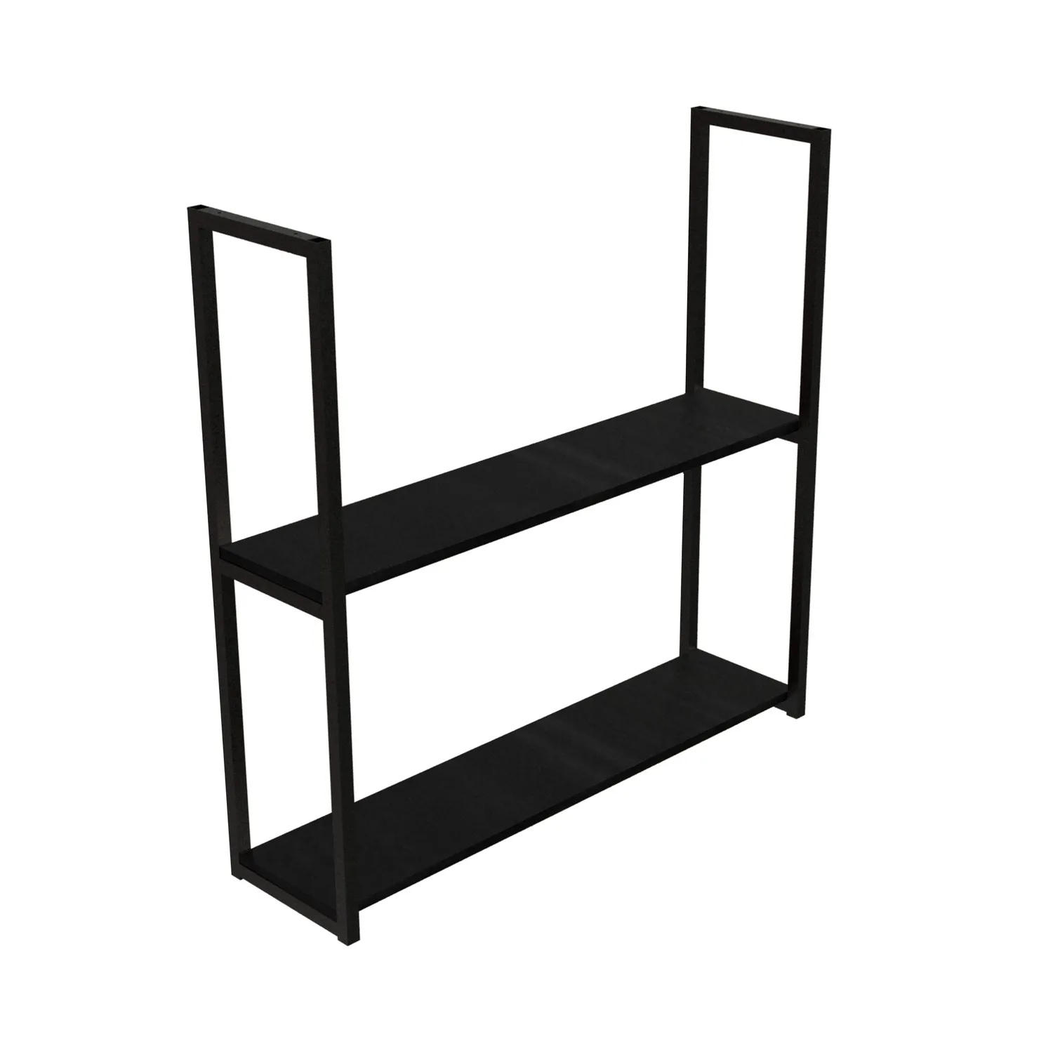 Estante Industrial 2 repisas 90x20 CAFÉ - PISO / PARED 20kg