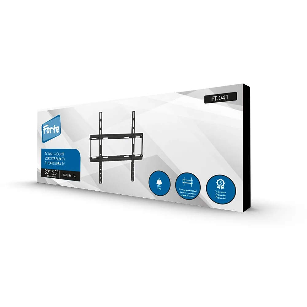 Soporte Fijo Ultra Slim Universal 32" a 55"  Como Cuadro . FORTE