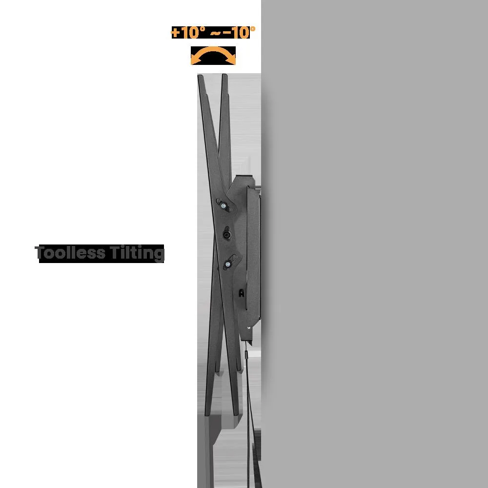 Soporte para TV Grande de Alta Carga INCLINABLE  60" a 120" 120kg  SBRP73-69T  Brasforma