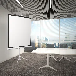 Pantalla para proyector  - Con Trípode 100"  4:3 SBRTP100 Brasforma
